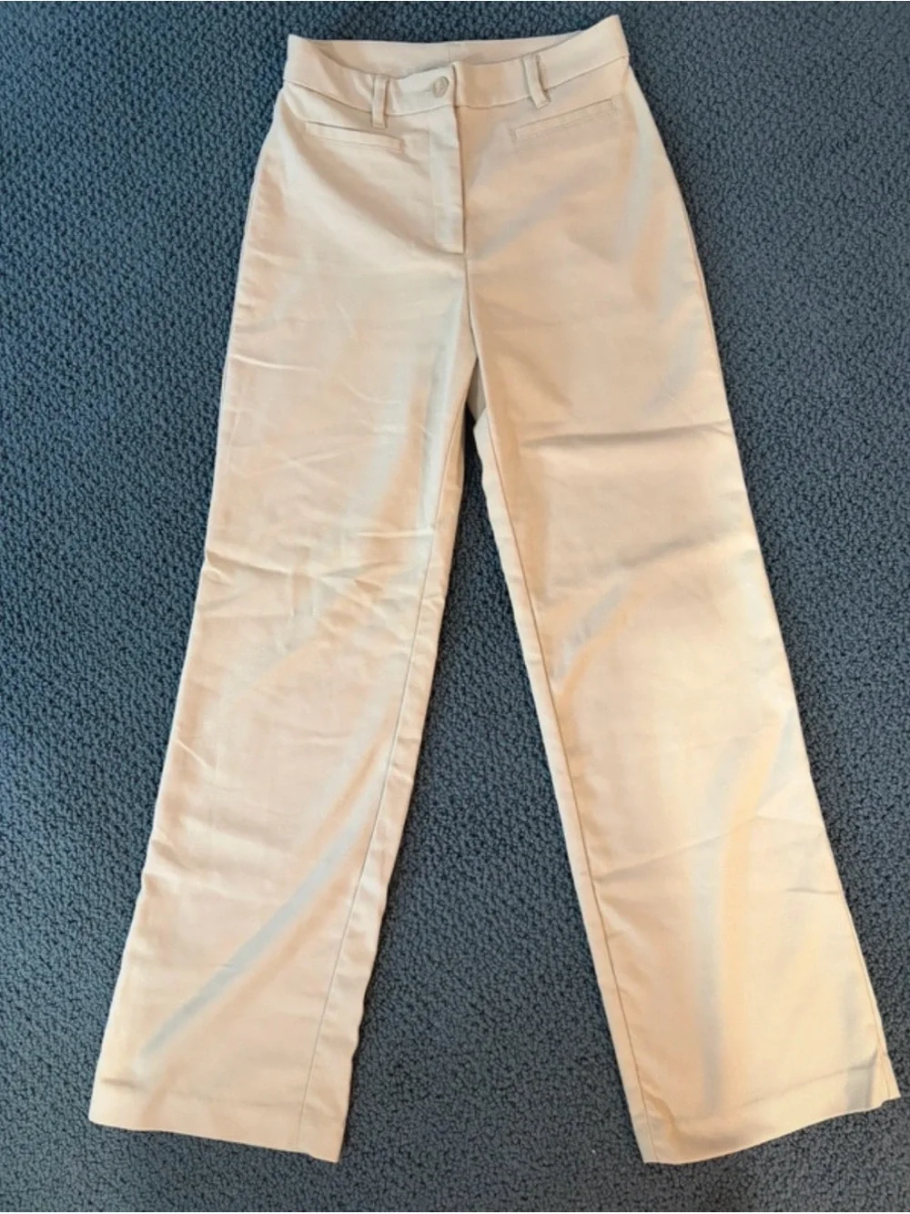 Monki Beige High-Waist Trousers